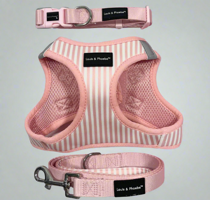 Louis & Phoebe- Click and walk Harness -Baby Pink